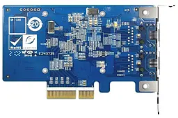 Мережева карта QNAP Dual-port RJ45 10GbE network expansion card PCIe 3.0 x4 (QXG-10G2T-X710) - мініатюра 2
