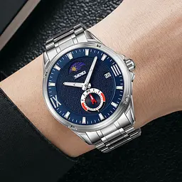 Наручний годинник чоловічий 9326SIBU Silver-Blue Skmei acs0030909 - мініатюра 3