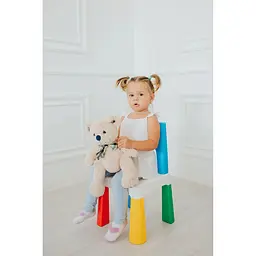 Комплект Poppet Color Blue: стілець + подушка на стілець 55x28x28 см (PP-003B-G) - мініатюра 6