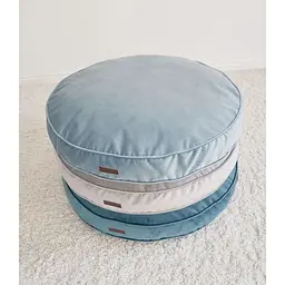 Лежак-подушка ортопедична для собак "Pearl" з ефектом пам'яті Memory Foam ніжно-блакитний М 85см