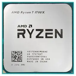 Процесор AMD Ryzen 7 1700X (YD170XBCM88AE) (Socket AM4, 16T, 3.8 ГГц, Tray) Б/в
