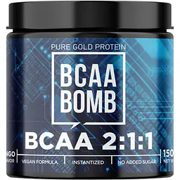 Комплексні амінокислоти BCAA Bomb Pure Gold 2-1-1 - 150 г Манго