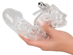 Насадка на пеніс You2Toys Crystal Skin Penishulle 23 см прозорий - мініатюра 5
