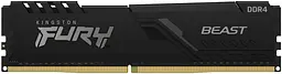 Пам'ять ПК DDR4 32GB KIT (16GBx2) 3600 FURY Beast Kingston teh0014342