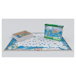 Пазл EuroGraphics Мапа світу, 2000 елементів (8220-0557) - мініатюра 2