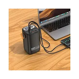 Батарея універсальна HOCO 60000mAh Astrum PD/100W, QC/3.0, LED lamp, Black (DB160 / 714724) - мініатюра 8