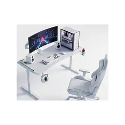 Комп'ютерний стіл GT Racer T-1452 White (T-1452 (140x60x73) White) - мініатюра 3