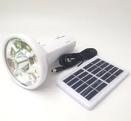 Переносний акумуляторний кемпінг ліхтар із сонячною панеллю LED лампа ліхтарик 3W 16см CCLAMP CL-058