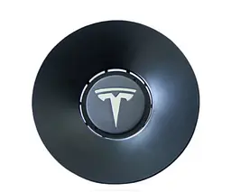Ковпак колеса Tesla Model Y чорний 156 мм пластик (на защіпках) - мініатюра 5