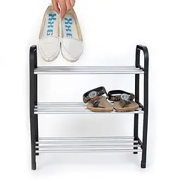 Підставка для взуття Shoe Racks на 3 яруси, полиця для взуття в передпокій — стелаж для зберігання взуття - мініатюра 3