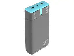 Зовнішній акумулятор (Power Bank) Tracer EnerGen 20000mAh Grey/Blue (TRABAT47517) - мініатюра 2