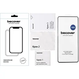 Захисне скло BeCover для OnePlus Nord CE 3 Lite 5G 10D Black (711338) - мініатюра 2