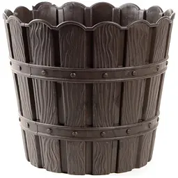 Горщик для квітів Violet House 1048 Bamboo Brown з дренажем 7 л (1048 BAMBOO BROWN 7 л.)