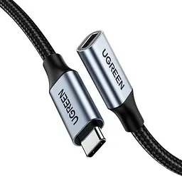 Кабель Ugreen USB 3.1 Type-C M-F,1 м,5A （10Gbps）Чорний,US372 (30205) - мініатюра 2