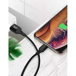 Кабель XO NB143 Braided data cable Type-c 1 м Чорний - мініатюра 1