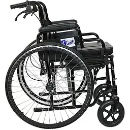 Крісло колісне Karadeniz  Medical G120 із санітарним оснащенням без двигуна - мініатюра 3