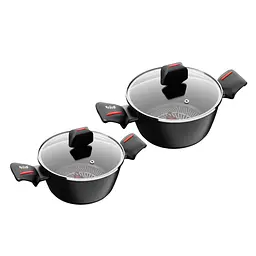 Каструля з кришкою Smart Fry 2,3л, 6,6л + Френч-прес Krauff 1 л