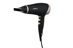 Фен Ardesto HD-522, Black/Gold, 2200W, 2 швидкості, 3 режими, захист від перегріву, подача холодного повітря