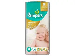 Пiдгузки PAMPERS (8-14кг) 52шт Premium Care № 4 Maxi Економ - мініатюра 3