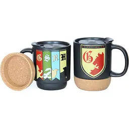 Кухоль керамічний Warner Bros. Harry Potter Gryffindor з кришкою та підставкою 340 мл чорний (55001784) - мініатюра 6