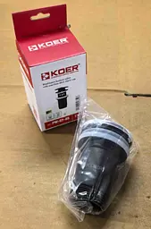 Донний клапан для раковини Koer PW-07-05 з переливом автоматичний Click-Clack 1 1/4″ Чорний KR5785 - мініатюра 4