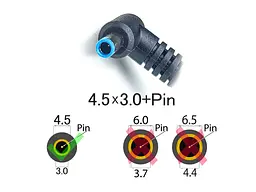 Блок живлення для HP 250-G3, 250-G4, 250-G5, 255-G3 (19.5V 3.33A 65W (4.5x3.0+Pin Blue)) High - мініатюра 2
