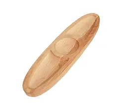Дошка овальна дуб35*9см mz389290 MAZHURA