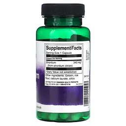 Цитрат стронція Swanson Stronium Citrate 340 мг 60 капсул - мініатюра 2