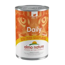 Повнораційний консервований корм Almo Nature з куркою для дорослих кішок (400 гр.)
