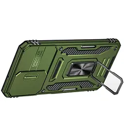 Ударостійкий чохол Camshield Army Ring для Samsung Galaxy S25 FE Оливковий / Army Green - мініатюра 4