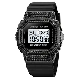 Наручний годинник чоловічий 2000BK Black Skmei acs0030416
