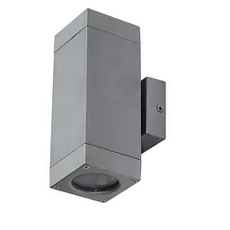 Світильник Brille вуличний фасадний AL-16 2x50W GU10 SILVER - мініатюра 2