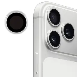 Захисне скло Metal Classic на камеру (у упак.) для Apple iPhone 17 Pro (6.3) / 17 Pro Max (6.9) Срібний / Silver - мініатюра 5