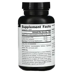 Дііндолілметан Source Naturals DIM (Diindolylmethane) 100 mg, 120 таблеток для підтримки гормонального балансу - мініатюра 2