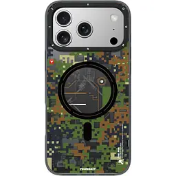 Чохол YoungKit Camouflage with Magnetic Ring для Apple iPhone 17 Pro Jungle Camo [168235]