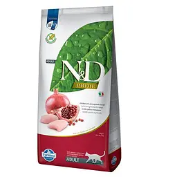 Сухий беззерновий корм Farmina N&D Prime Grain Free Cat Chicken для дорослих котів (курка, гранат), 10 кг
