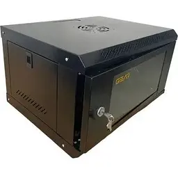Шафа настінна GEAR 4U 19" 530x400x240 мм, black (GWMSN-4U)