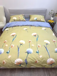 Комплект постільної білизни Ecotton двоспальний 180х215 см гірчичний Кульбаби (21211АВ) (23752) - мініатюра 7