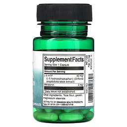 Харчова добавка Swanson Ultra 5-HTP & Melatonin 30 капсул - мініатюра 2