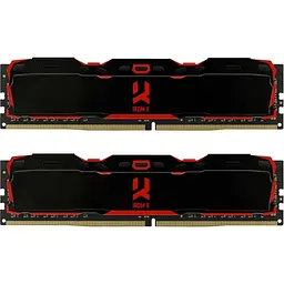 Модуль пам'яті Goodram DDR4 16GB (2x8GB) 3200MHz IRDM X Black (IR-X3200D464L16SA/16GDC)