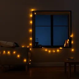 Гірлянда Нитка 50 LED 6 м чорна, жовтий GarlandoPro W50LED6MBY - мініатюра 4