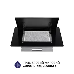 Витяжка декоративна похила Minola HDN 6124 BL LED - мініатюра 8