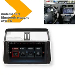 Автомагнітола XPRO штатна Toyota Prado 2018 Android 10.1 (4/32) чорний (Toyota Prado 2018_8360) - мініатюра 2
