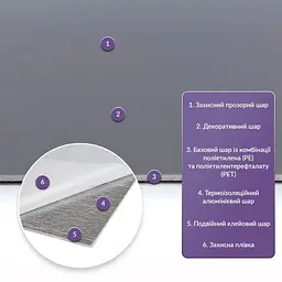 Самоклеюча стінова PET плитка Sticker Wall 600 x 300 x 2mm D SW-00002244 - мініатюра 2