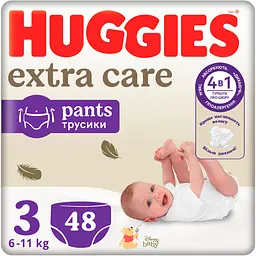 Подгузники-трусики Huggies Extra Care Pants 3 (6-11 кг) 48 шт.