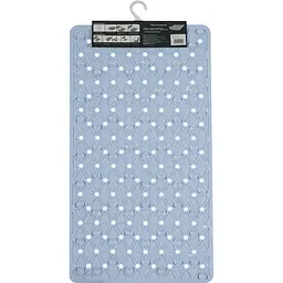 Килимок для ванної Eco Fabric Трикутники 68х37 см блакитний (6837-014) - мініатюра 4