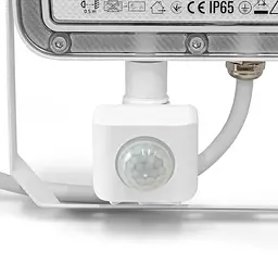 LED прожектор Videx F5 50 Вт 3000-5000-6500 K з датчиком руху 230 В білий (VL-F5-050CW-S)  - мініатюра 10