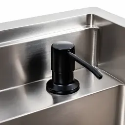 Кухонна мийка Platinum Handmade TZ одночашева зі змішувачем квадратна з нержавіючої сталі 50x50x20 см - мініатюра 3