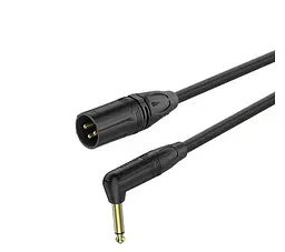 Микрофонный аудио кабель Jack 6.3 mono — XLR Male Roxtone GMX-J270-L5 5м - мініатюра 1