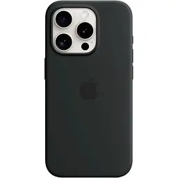 Чохол Silicone Case with MagSafe для Apple iPhone 15 Pro Black AAA [93260]
